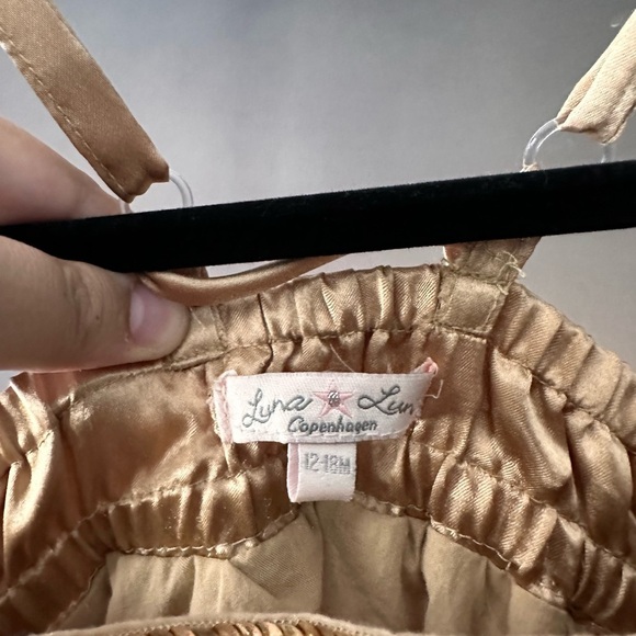 Formal golden kids dress #A40 - Picture 3 of 3